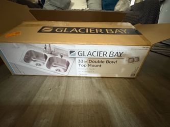 Glacier Bay 33 Inch Double Bowl Kitchen Sink