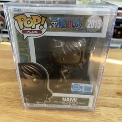 EXCLUSIVE Bronze Statue Nami One Piece Funko Pop #2015 Manga Anime Animation TV