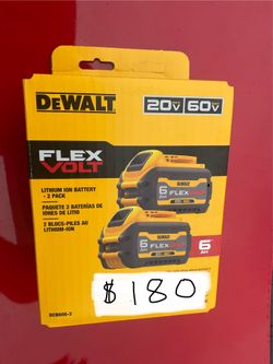 Brand new Dewalt  20/60 flex volt twin battery 🪫 set      Man. Date   2026