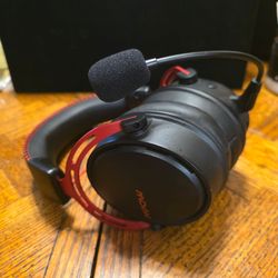 MPOW AIR SE Gaming Headset Surround Sound Noise Cancelling Mic - Black / Red