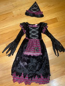 Girls Witch Halloween Costume with Hat