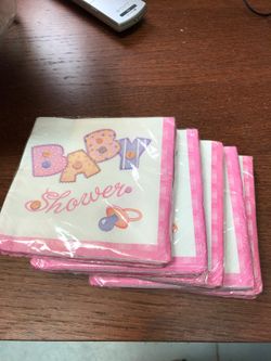 Baby shower napkins