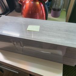 New set of 4 floating shelves in Grey 
15.5"w x 5.75"d x 1 25"h ea. 