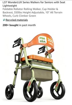 WonderLUX Rollator Walker – BRAND NEW