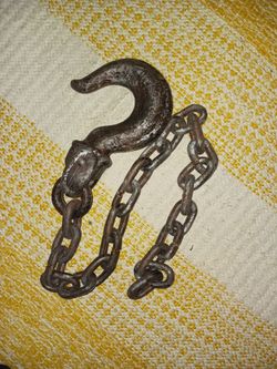 Plastic hook and chain Halloween prop