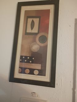 Abstract Frallmed Wall Art Set of 2