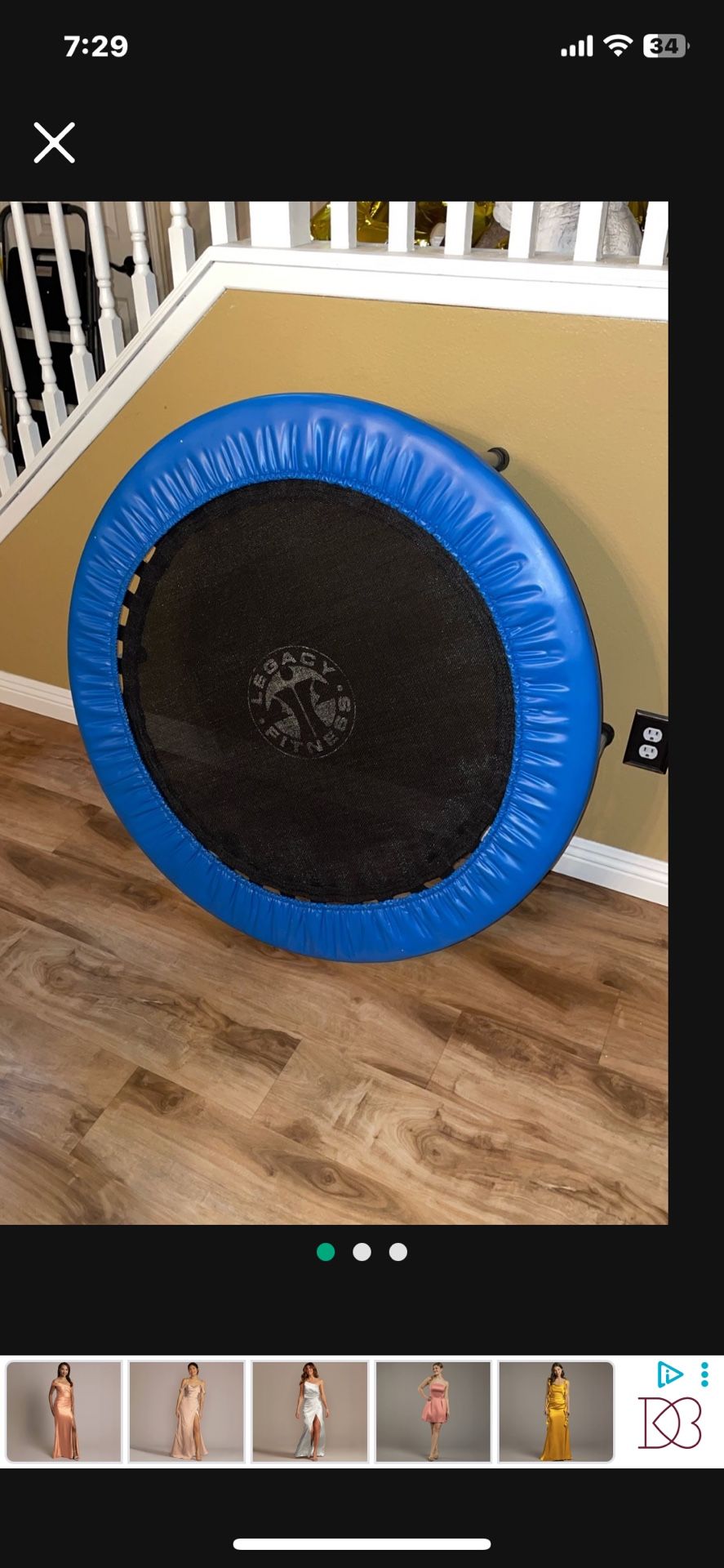 LEGACY FITNESS REBOUNDER EXERCISE TRAMPOLINE