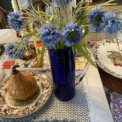 Beautiful Artificial Blue Flowers For Vase