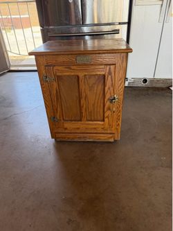 Wooden ice box