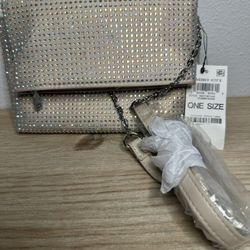 INC Averry Hotfix embellished women's tunnel small crossbody bag clutch $69 NWT