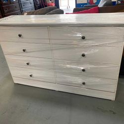 8 Drawer White 