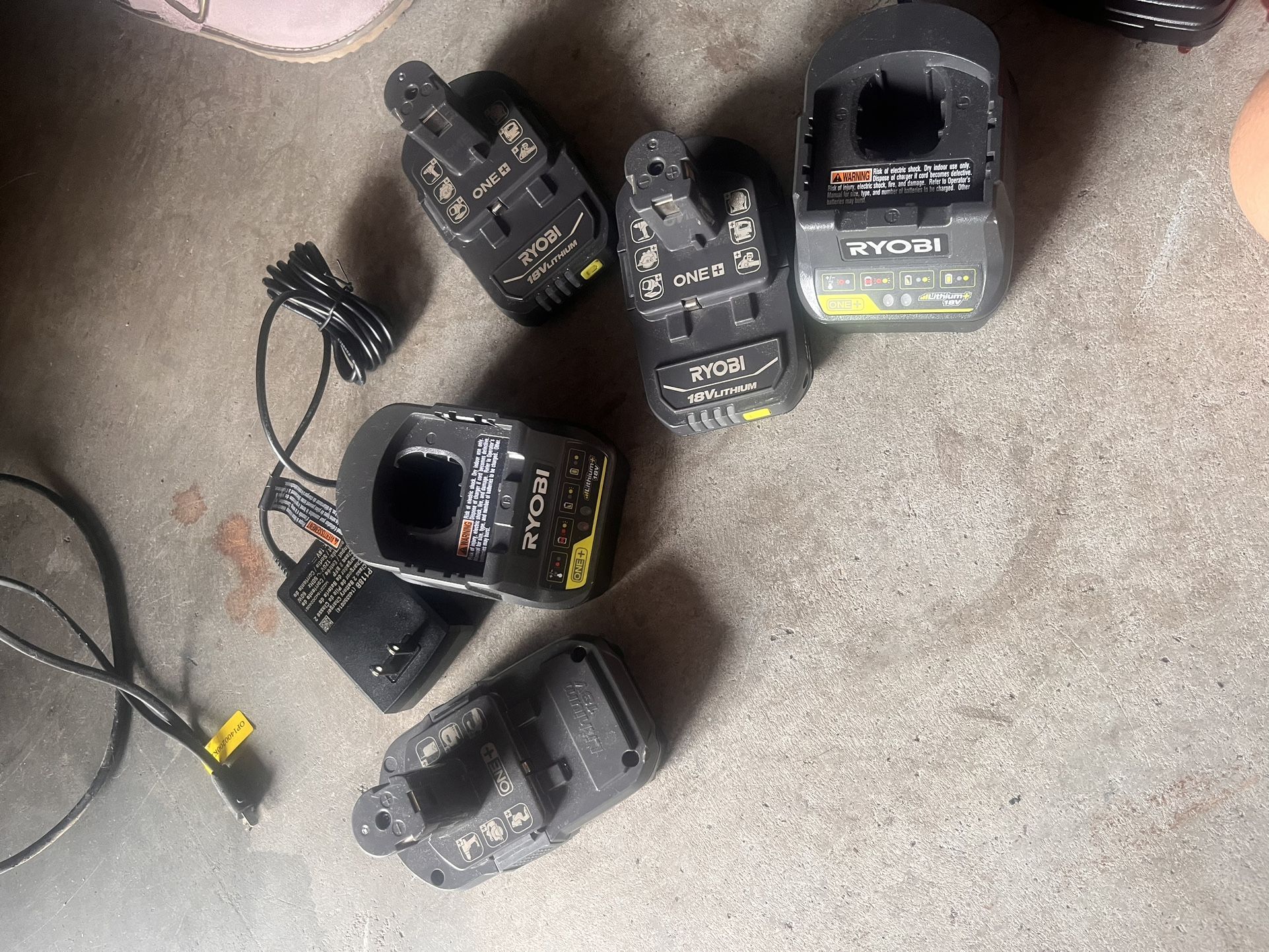 Batteries Ryobi and Craftsman Set