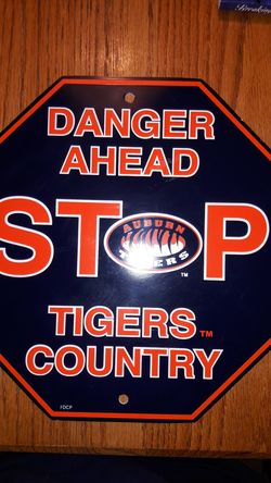 Auburn Tigers Stop Sign