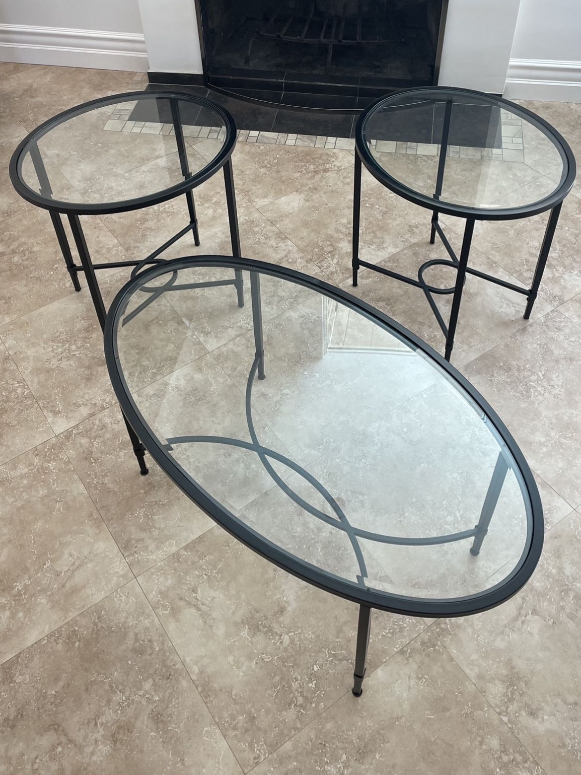 Oval Cocktail And End Tables