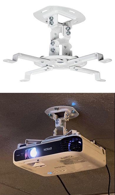 Brand New $15 VIVO Universal Adjustable Ceiling Projector Mount Tilt Extending Arm Bracket, 360 Rotation