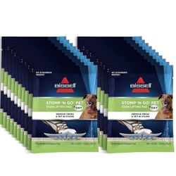Brand New Bissell Stomp 'N Go Pet Lifting Pads + Oxy for Stain Removal on Carpet & Area Rug Cleaning, 20 Pack ($20 Firm)
