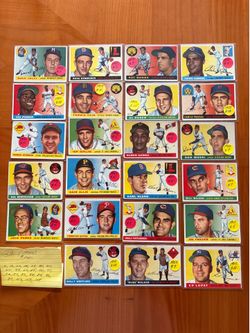 👁️ (23) 1955 TOPPS BASEBALL CARDS * (VG - EX CONDITION)  👁️