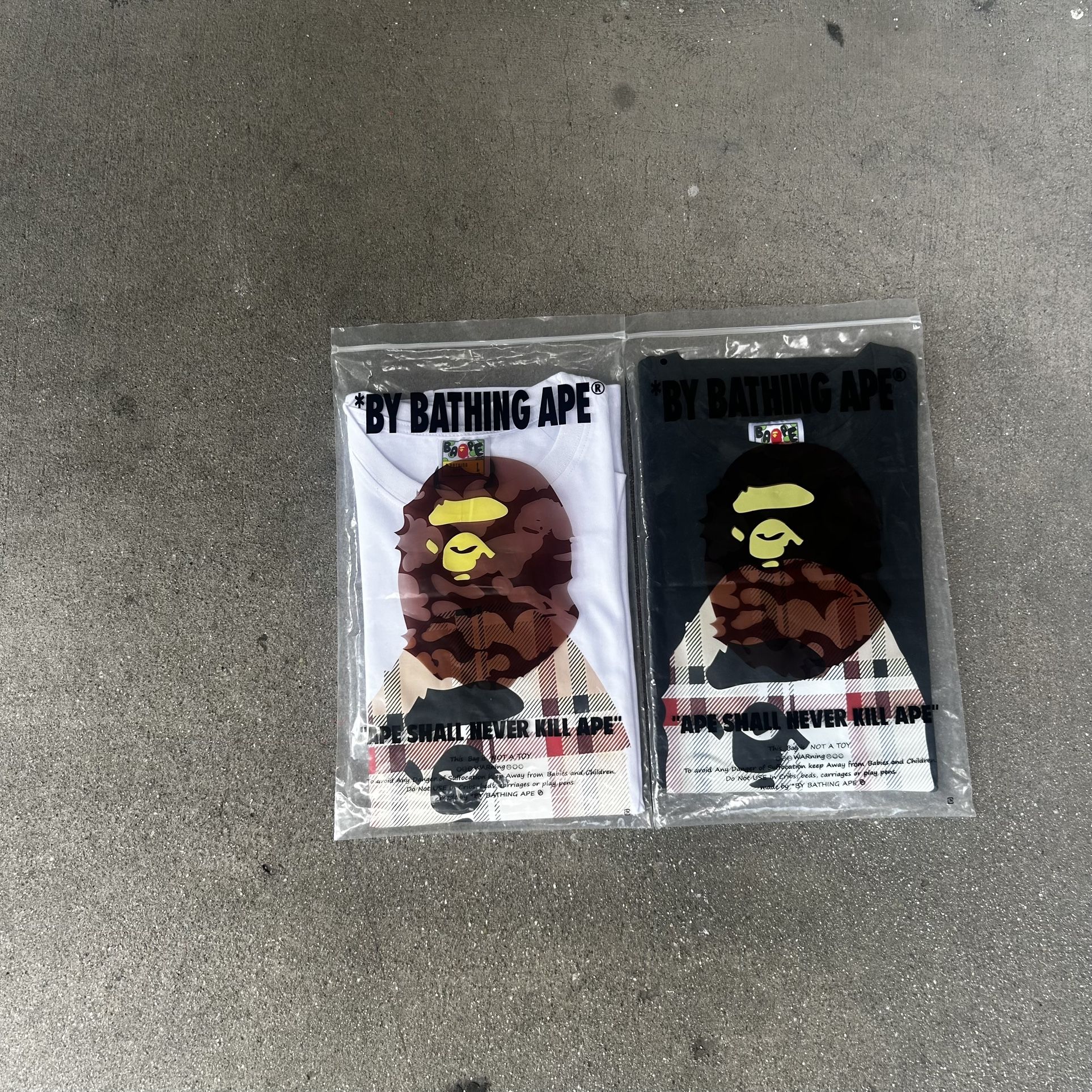 Bape x Burberry Tees