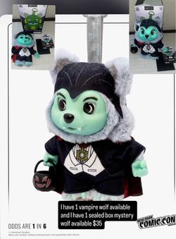 Bag charm keychain Lil' Woof Pack Dracula Plush Figure with Tag