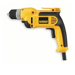 DEWALT Drill: 3/8 in Chuck Size, Keyless, 2,500 RPM Free Speed, 8 A Current, 120V AC, 4.1 lb 