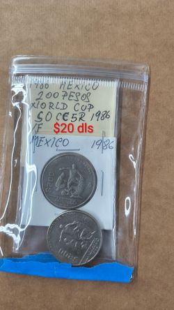 1986 México World Cup soccer coin