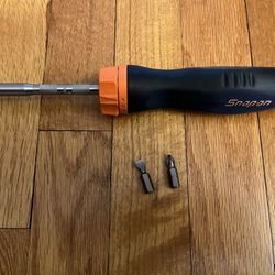 Snap-on Ratcheting Screwdriver- (Orange)
