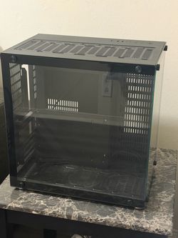 Dual Chamber Panoramic Glass PC Case (Black)