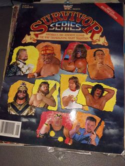 Vintage 1989 WWF Survivor Series program