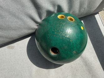 Green bowling ball