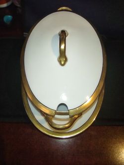 Vintage Limoges Gravy Boat With Lid