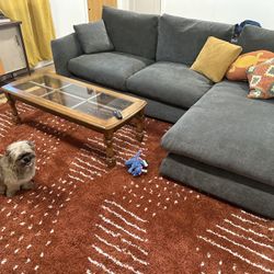New Valyou Grey Right Facing Sectional 110”
