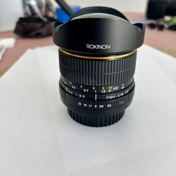 Rokinon 8mm f/3.5 Fisheye Lens for Canon EF