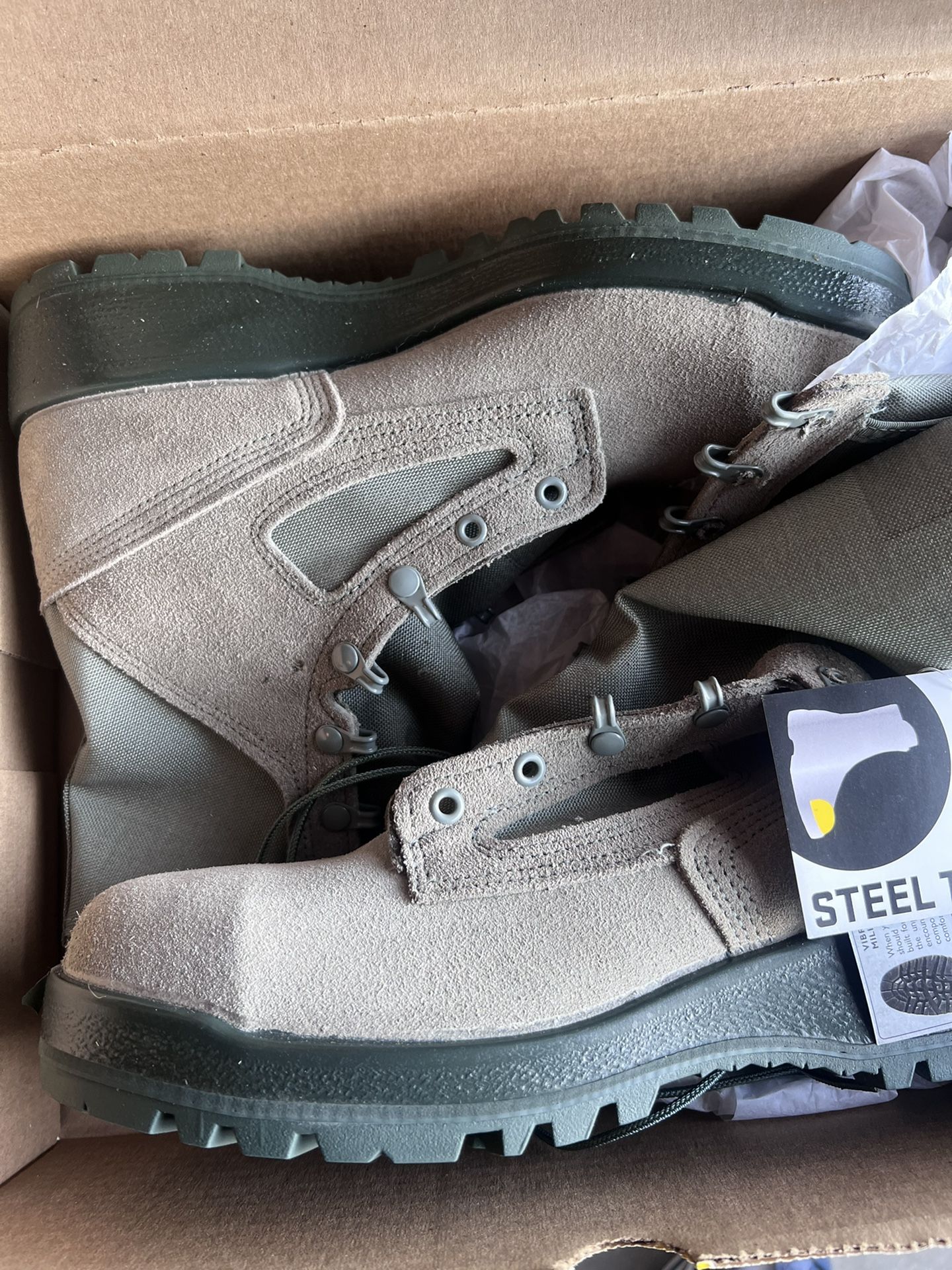 Military Stell Toe Boots