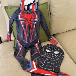 Halloween Cosplay Costume Superhero Spandex Jumpsuit Bodysuit Costume Mask 3D Style Cosplay Suit For kids