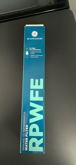 NEW IN BOX. Genuine GE water filter replacement. RPWFE. 