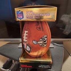 Superbowl XLVI Autographed NFL Football
