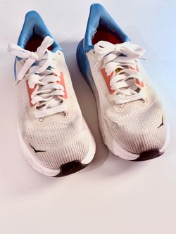Hoka Running Sneakers ahari 7.5 White and Blue