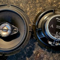 Pioneer TS-A1680F 6.5" 350 Watt 4-Way Coaxial Car Speakers