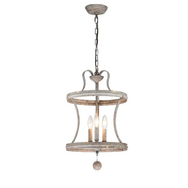 3-Light French Country Chandelier