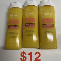 Suave Citrus Blossom Body Exfoliating Bundle