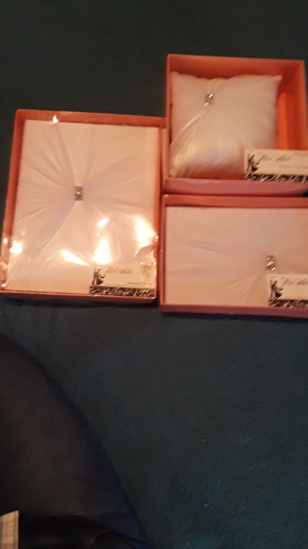Wedding memory box,guest box ring pillow