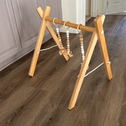 Neutral Wooden Baby Play Gym