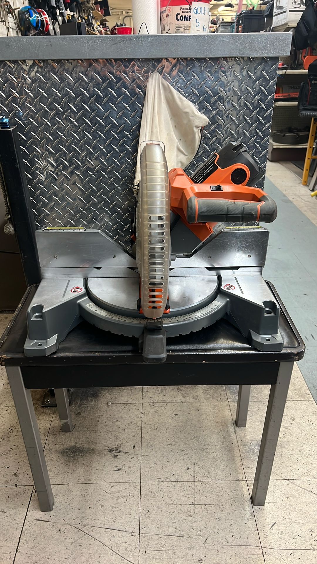Ridgid 10” Dual Bevel Miter Saw w/ LED Cut Line
