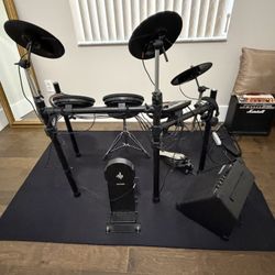 Electronic Drum Set with Amplifier