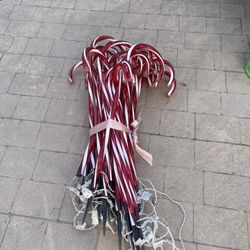Candy Cane Light Decoration For Yard