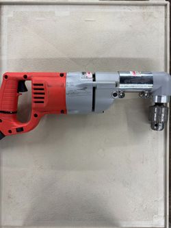 MILWAUKEE 7-AMP 1/2IN CORDED RIGHT-ANGLE DRILL USED