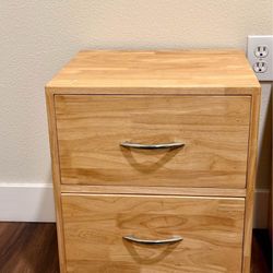2 Nightstands Solid Wood 