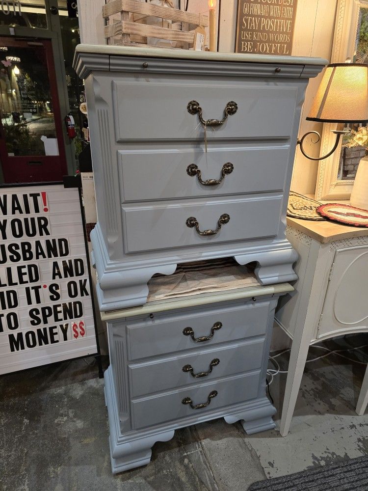 Matching Nightstands 2 Drawers and pull out shelf