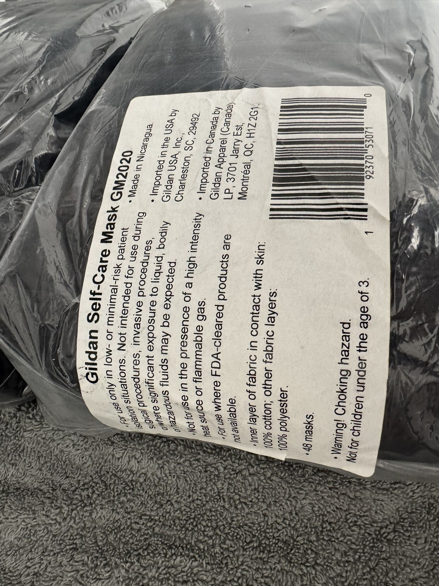 🆕 Brand New Gildan Self-Care Face Masks – 144 Total (3 Packs of 48) 🧼😷