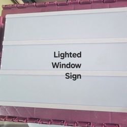 Lighted Window Display Retail Promo